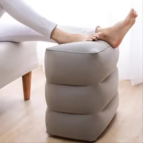 Kids Flight Sleeping Footrest Pillow Resting Pillow On Airplane Car Bus Pillow Inflatable Travel Foot Rest Pillow Foot Pad Alphinea Store