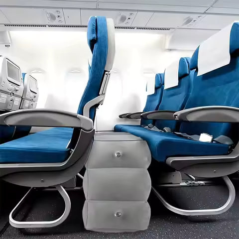 Kids Flight Sleeping Footrest Pillow Resting Pillow On Airplane Car Bus Pillow Inflatable Travel Foot Rest Pillow Foot Pad Alphinea Store