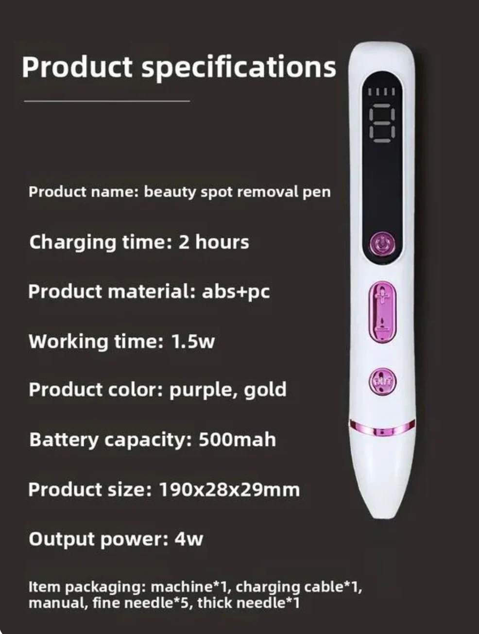 LCD Beauty Pen - Advanced Skin Care Device