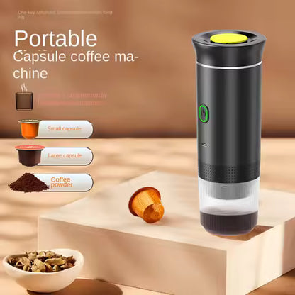 Wireless Electric Portable Espresso Coffee Machine for Car & Home Camping Coffee Maker 3-in-1 Capsule Powder Travel Coffee Maker Alphinea Store