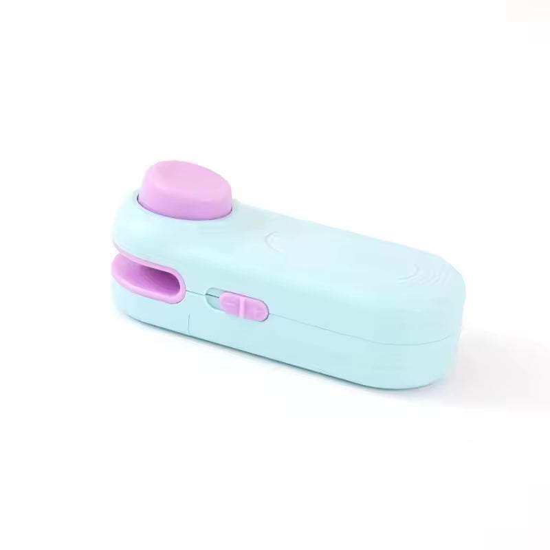 Portable Mini Sealer 2 in 1 Heat Sealer for Snacks Home Use Rechargeable Sealer Vacuum Sealer Snacks Plastic Bag Heat Sealer Alphinea Store