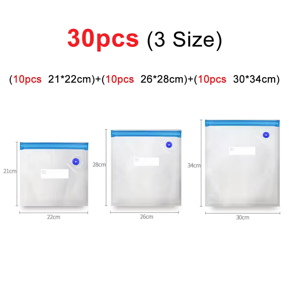 Vacuum Sealer Pump Electric Air Pump Rechargeable Automatic Sealing Machine with Reusable Vacuum Sealer Bags Food Packaging Bag Alphinea Store