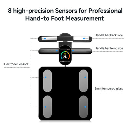 Body Composition Analyzer Professional Personal Weight Loss Fitness Scale Smart Body Fat Scale 8 Electrodes Bioimpedance Scales Alphinea Store