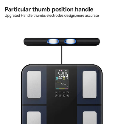Smart Digital Body Composition Scale Bioimpedance Body Fat Weight Scale Health Tracker Smart Body Balance Scale Alphinea Store