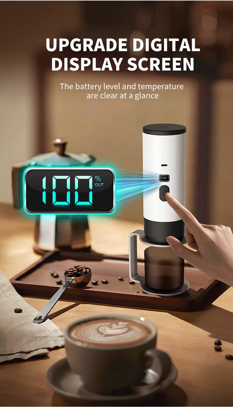 Portable Electric Coffee Maker 3-in-1 Capsule Coffee Grinder Travel Coffee Maker for Car and Home Camping Campany Alphinea Store