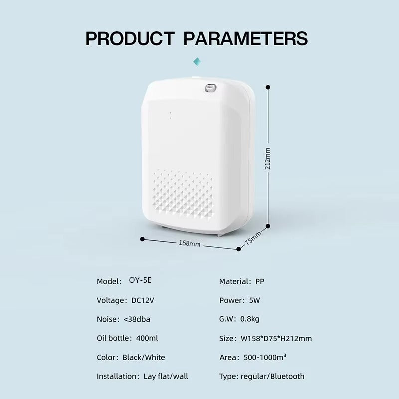 Fragrance Diffuser Aromatic Oil Diffuser Electric Home Air Freshener Machine Wall Hanging Essential Oil Diffuser For Hotel Alphinea Store