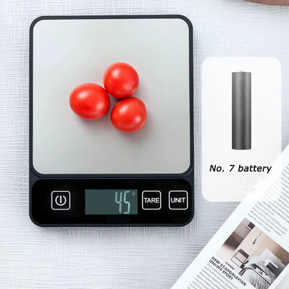 10kg Kitchen Scale LCD Digital Display Electronic Table Scale Baking Gram Weight Scales For Personal Healthy Diet Food Scale Alphinea Store