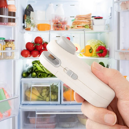 Portable Mini Sealer 2 in 1 Heat Sealer for Snacks Home Use Rechargeable Sealer Vacuum Sealer Snacks Plastic Bag Heat Sealer Alphinea Store
