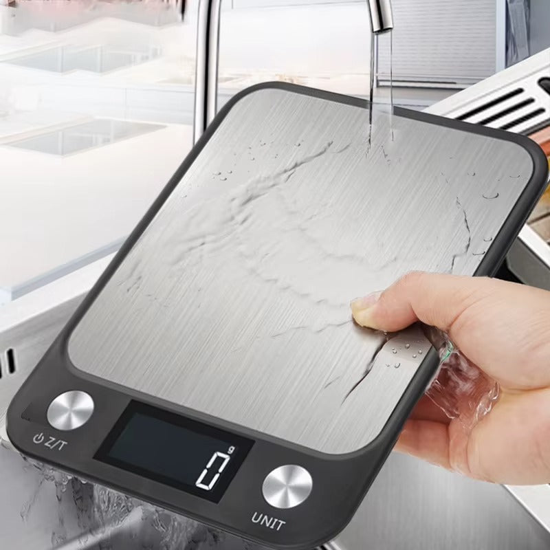 Kitchen Scale 15Kg/1g Weighing Food Coffee Balance Smart Electronic Digital Scales Stainless Steel Design for Cooking and Baking Alphinea Store