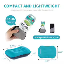 Pillow Inflatable Pillow Self Inflating Pillow Air Pillow Ultralight Hiking Pillow Outdoor Travel Camping Pillow Alphinea Store