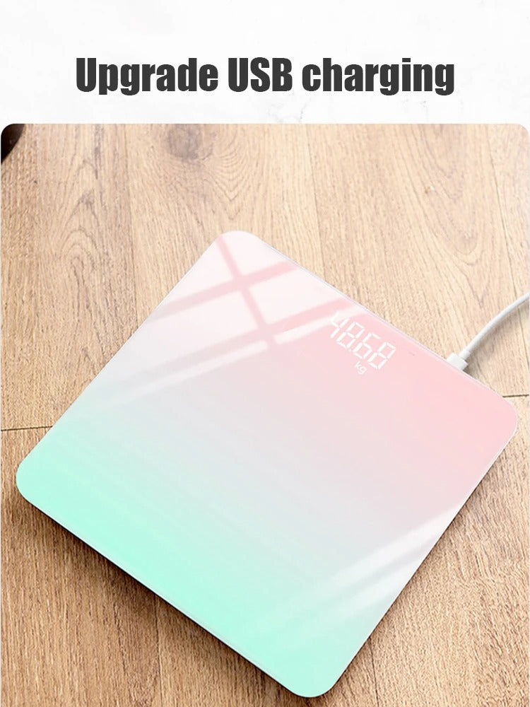 Gradient Color Intelligent LCD Electronic Scale Digital Display Glass Weight Scale Balance Body Electronic Scale For Weight Alphinea Store
