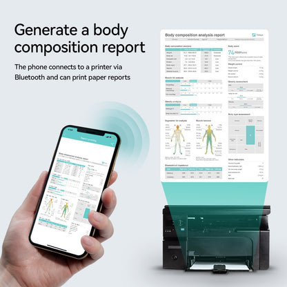 Smart 8 Electrode Scale Bioimpedance Electronic Digital Weight Balance Fat Body Water Muscle Mass BMI Composition Scale Alphinea Store