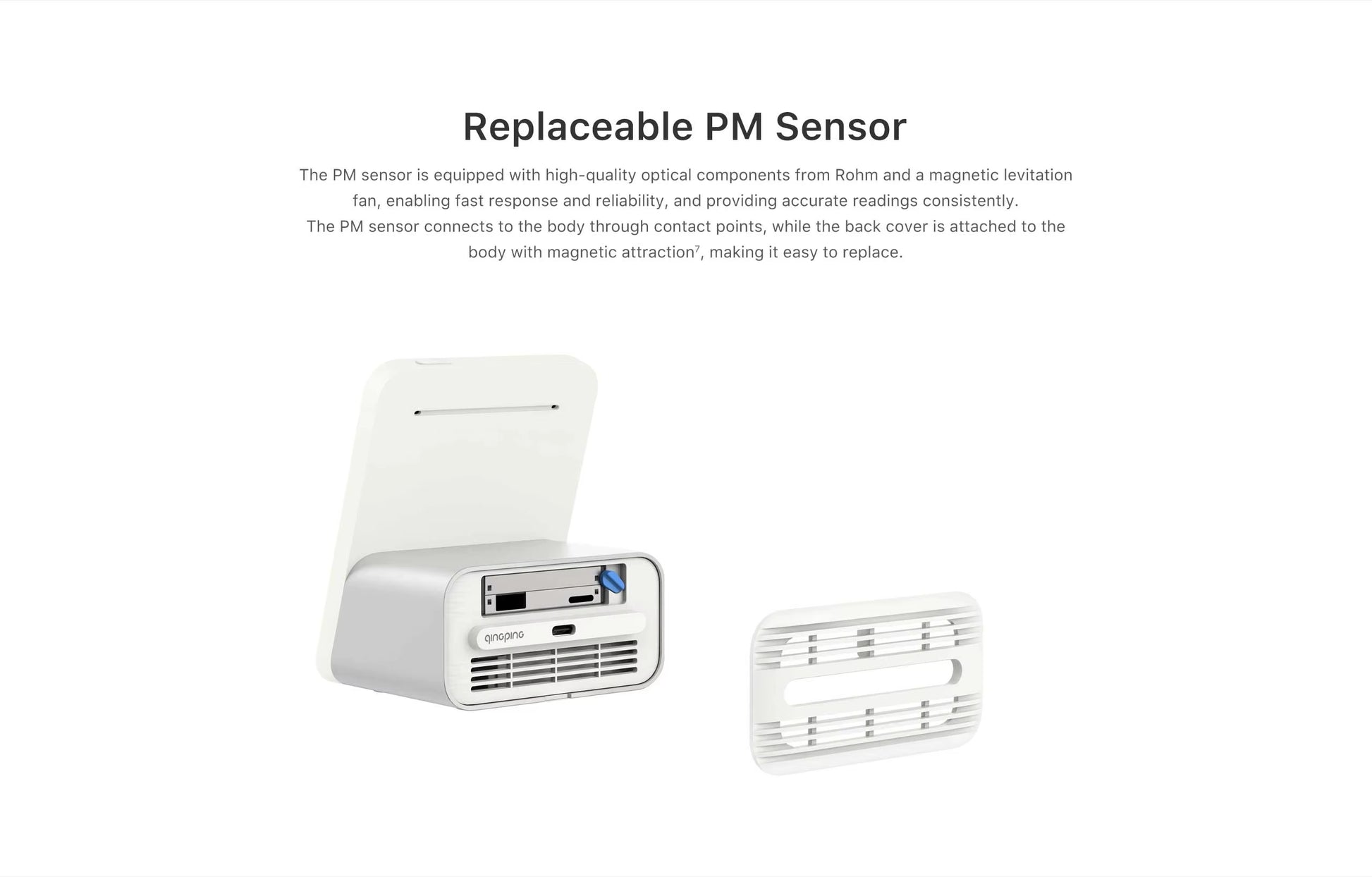 Air Monitor Gen 2, 7in1 Indoor Air Quality Meter Detects PM2.5,CO2,PM10,eTOVC,Noise,Temperature and Humidity,with Alarm Alphinea Store