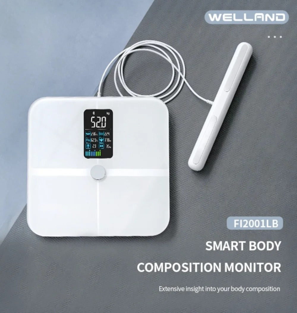 Smart Bioimpedance Scale New Highly Accurate Digital Display Body Fat Scale Body Composition Analyzer Smart Weight Scale Alphinea Store