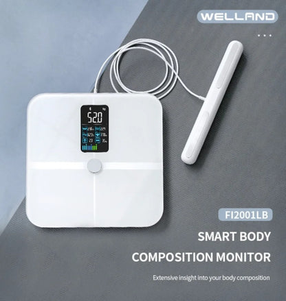 Smart Bioimpedance Scale New Highly Accurate Digital Display Body Fat Scale Body Composition Analyzer Smart Weight Scale Alphinea Store