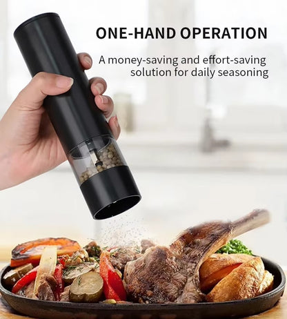 USB Rechargeable Electric Salt and Pepper Grinder Adjustable Coarseness Large Capacity Auto Spices Grinders Kitchen Cooking Tool Alphinea Store