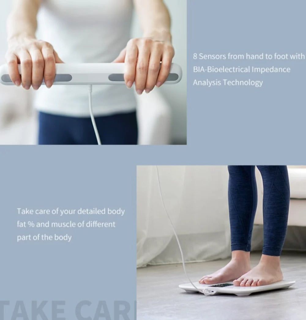 Smart Bioimpedance Scale New Highly Accurate Digital Display Body Fat Scale Body Composition Analyzer Smart Weight Scale Alphinea Store
