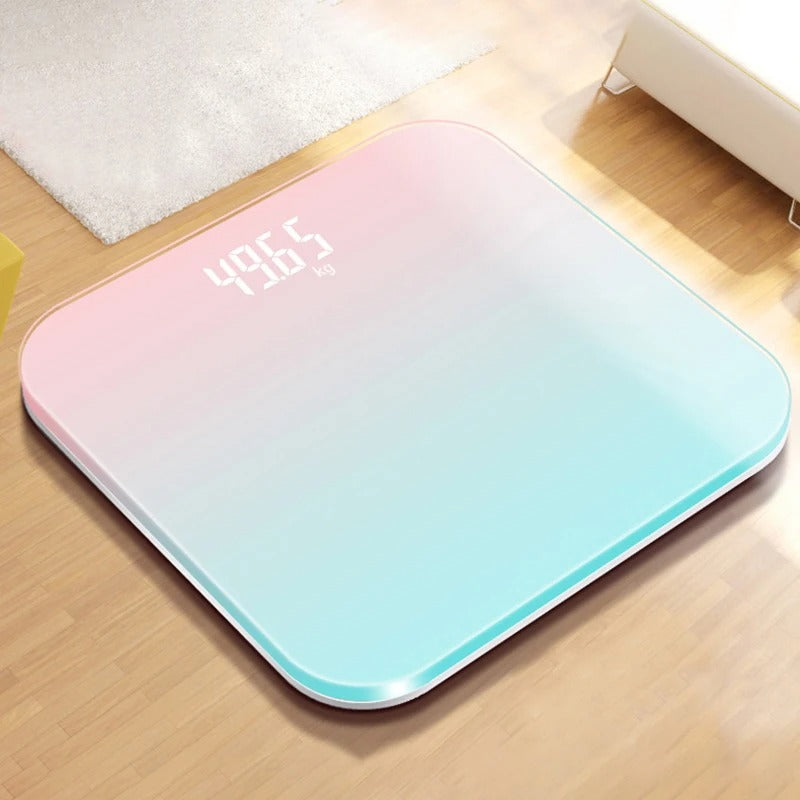 Gradient Color Intelligent LCD Electronic Scale Digital Display Glass Weight Scale Balance Body Electronic Scale For Weight Alphinea Store