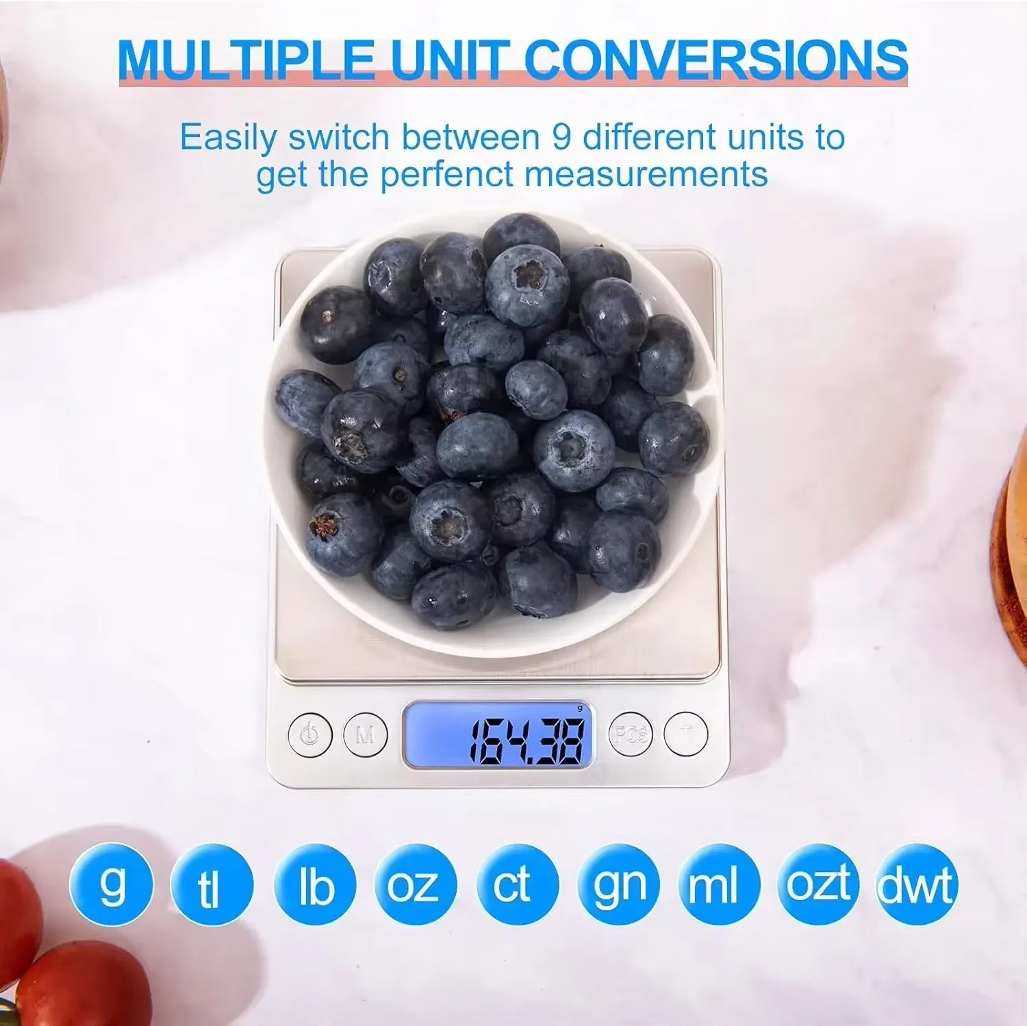 LCD Digital Scale Smart Precision Electronic Pocket Portable Kitchen Food Scales Gram Weight Balance Alphinea Store