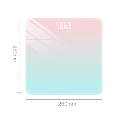 Gradient Color Intelligent LCD Electronic Scale Digital Display Glass Weight Scale Balance Body Electronic Scale For Weight Alphinea Store