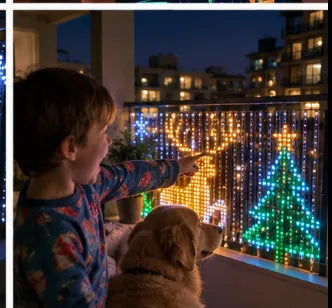 Animated LED Balcony Curtain Lights