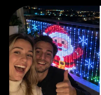Animated LED Balcony Curtain Lights